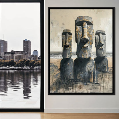 Guardians of the Pacific Shores Canvas Wall Art