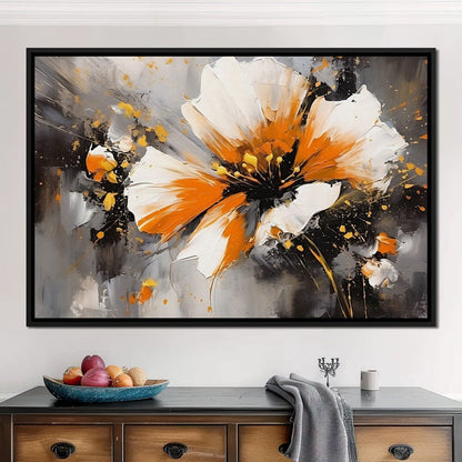 Radiant Floral Tempest Canvas Wall Art