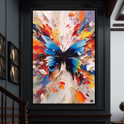 Chromatic Butterfly Euphoria Canvas Wall Art