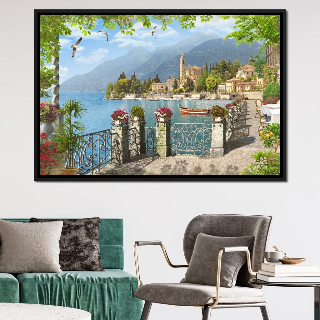 Italian Promenade Canvas Wall Art