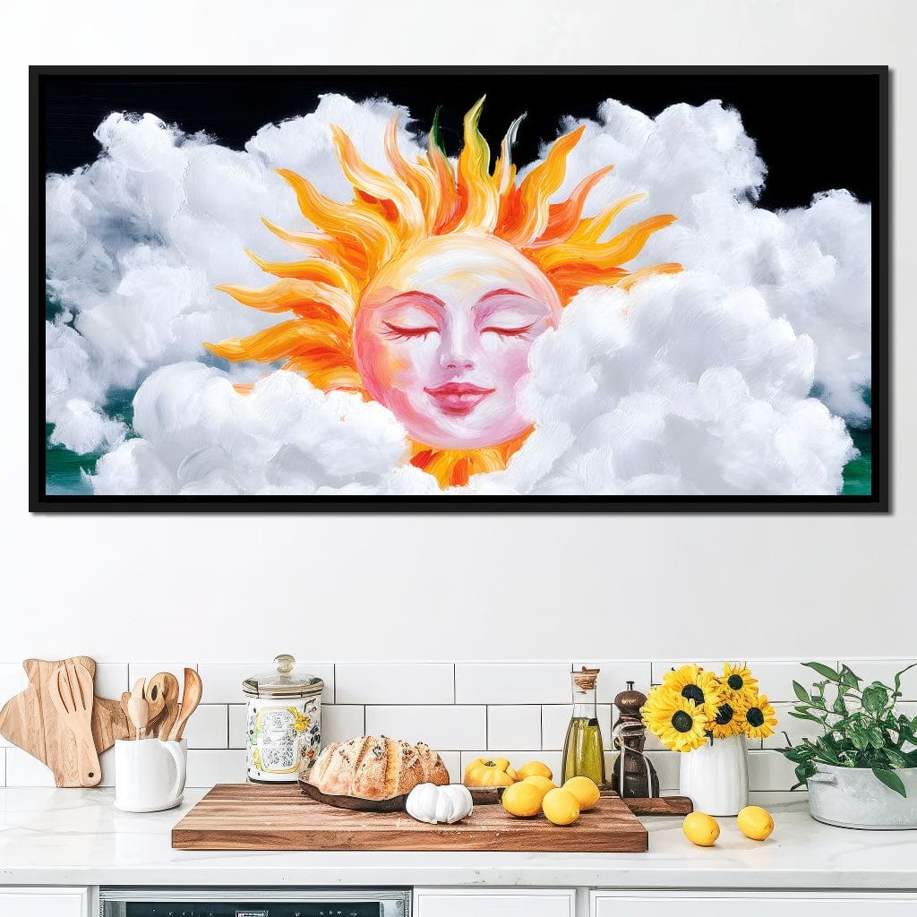 Radiant Dreams of Celestial Day Canvas Wall Art