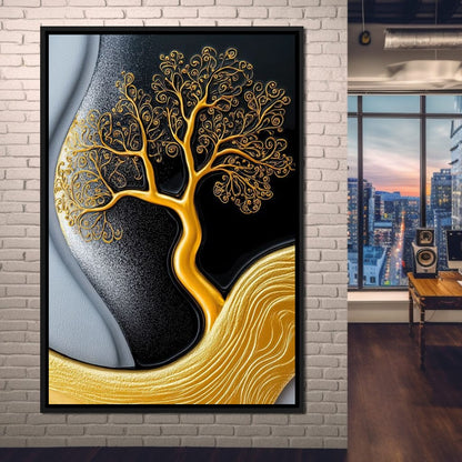 The Gilded Roots Canvas Wall Art