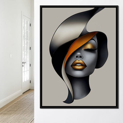 She Wears the Dusk Canvas Wall Art