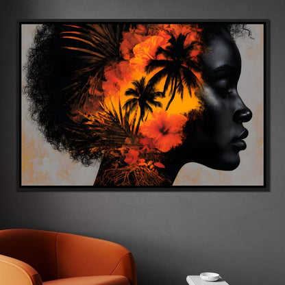 Tropical Mind Tropical Soul Canvas Wall Art