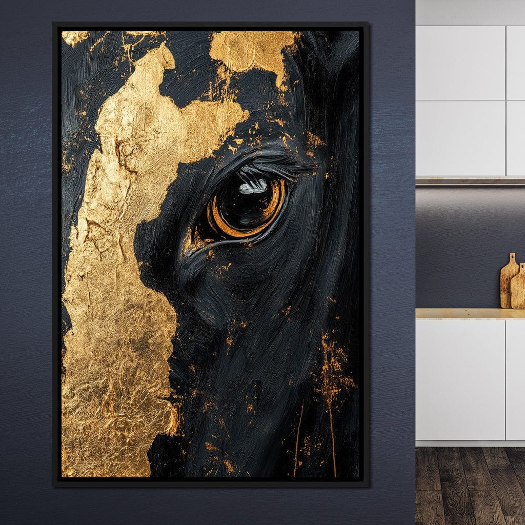 Gilded Bovine Canvas Wall Art
