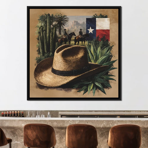 Texas Rangers Desert Legacy Canvas Wall Art