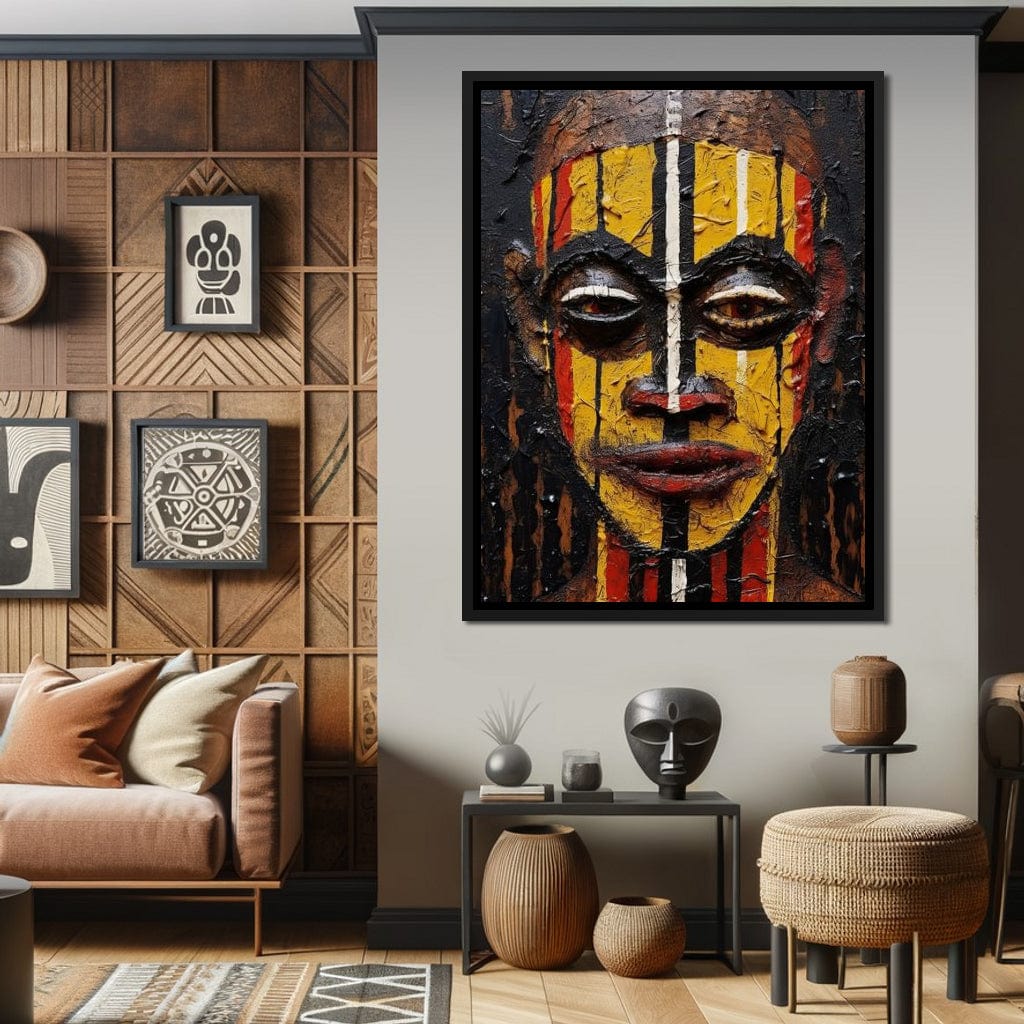 Tribal Mask 09 Canvas Wall Art