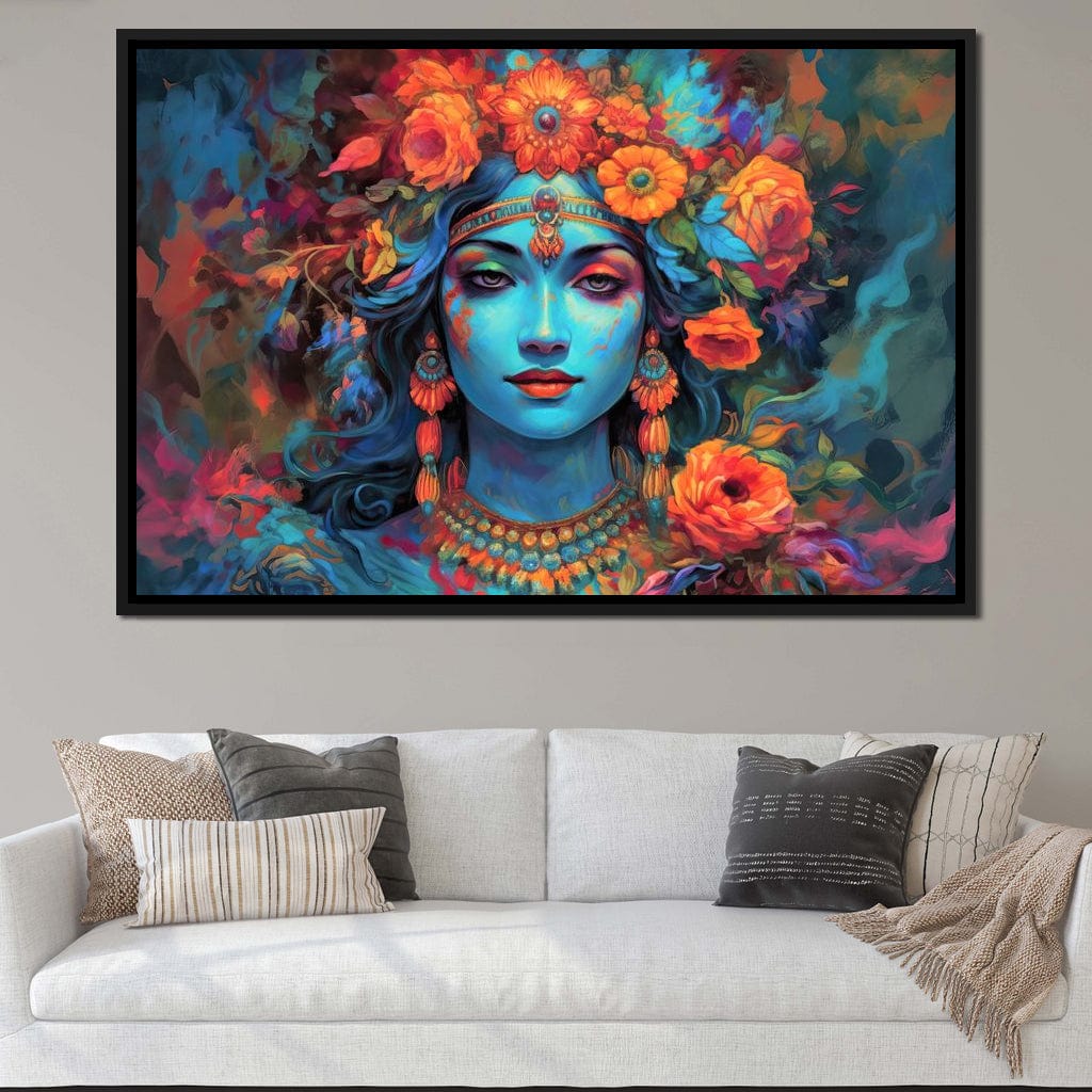Lakshmi Floral Mural Canvas Wall Art