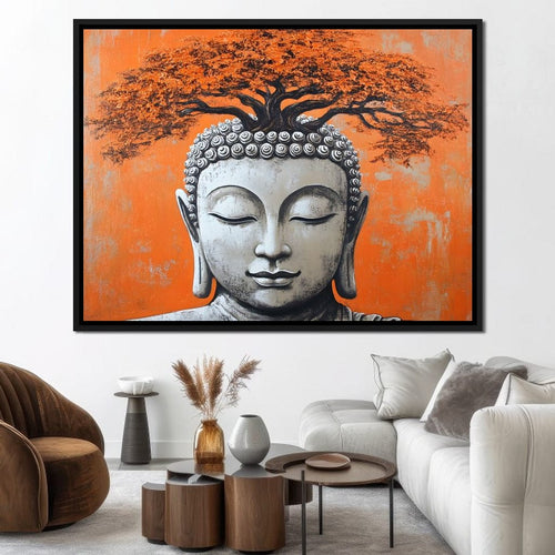 Buddha Tranquility Tree Spirit Canvas Wall Art