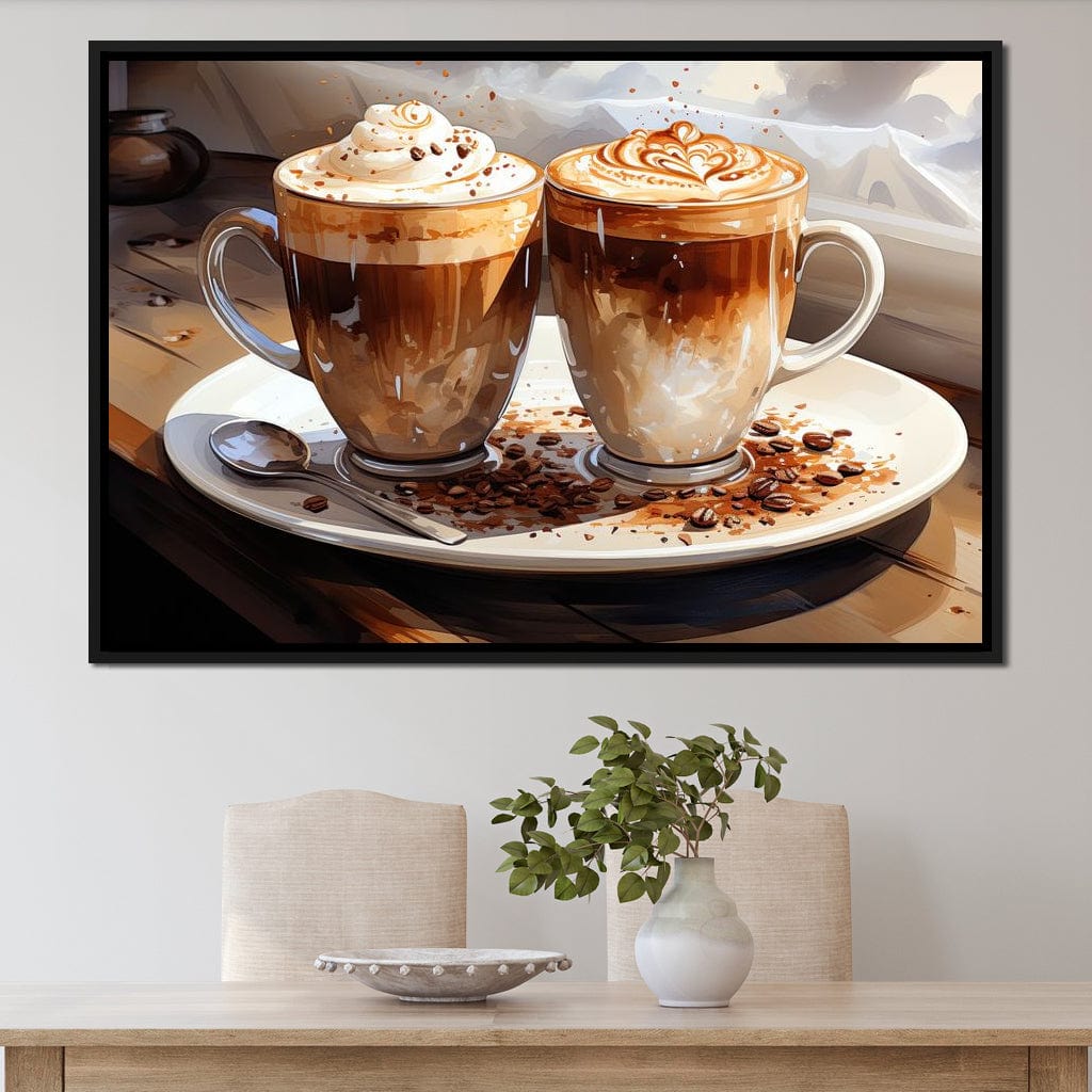 Mocha Moments Canvas Wall Art