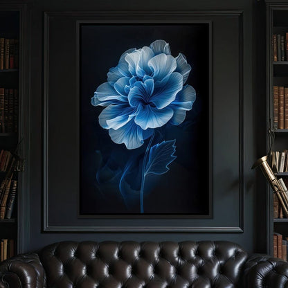 Blue Dream Blossom Canvas Wall Art