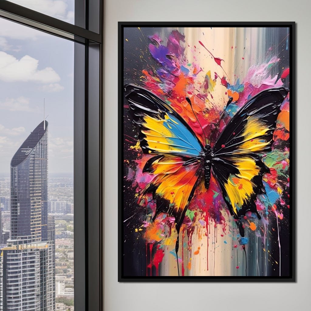Technicolor Lepidoptera Canvas Wall Art