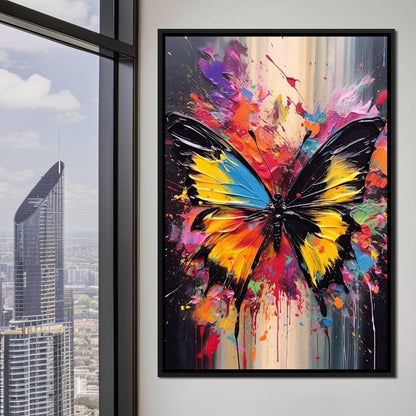Technicolor Lepidoptera Canvas Wall Art