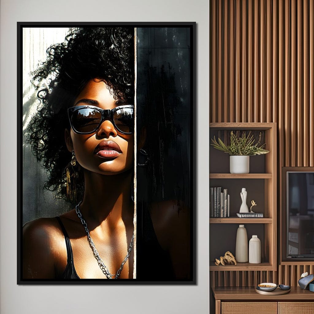 Sunlit Shadows Essence Canvas Wall Art
