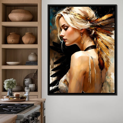 Female Portrait 0024 Canvas Wall Art