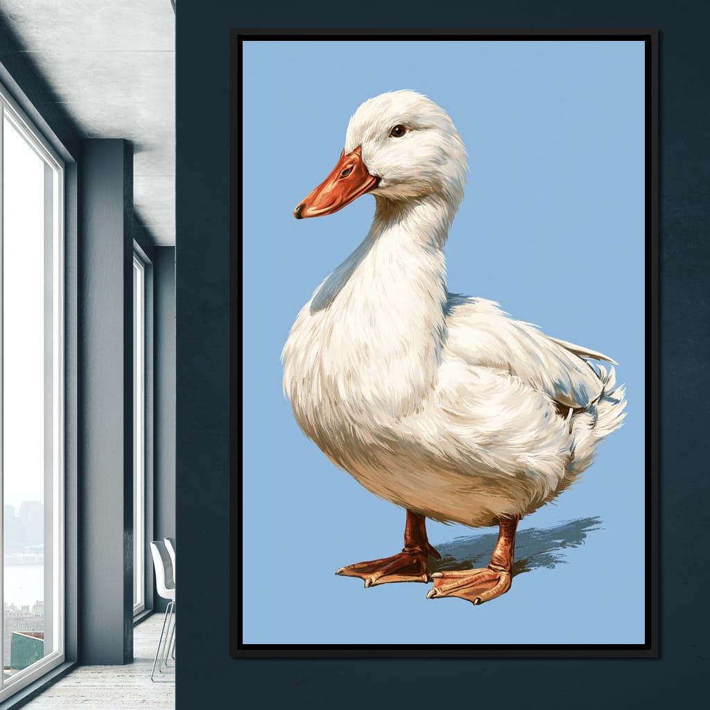 Noble Duck Standing Tall Canvas Wall Art