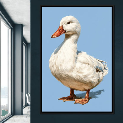 Noble Duck Standing Tall Canvas Wall Art