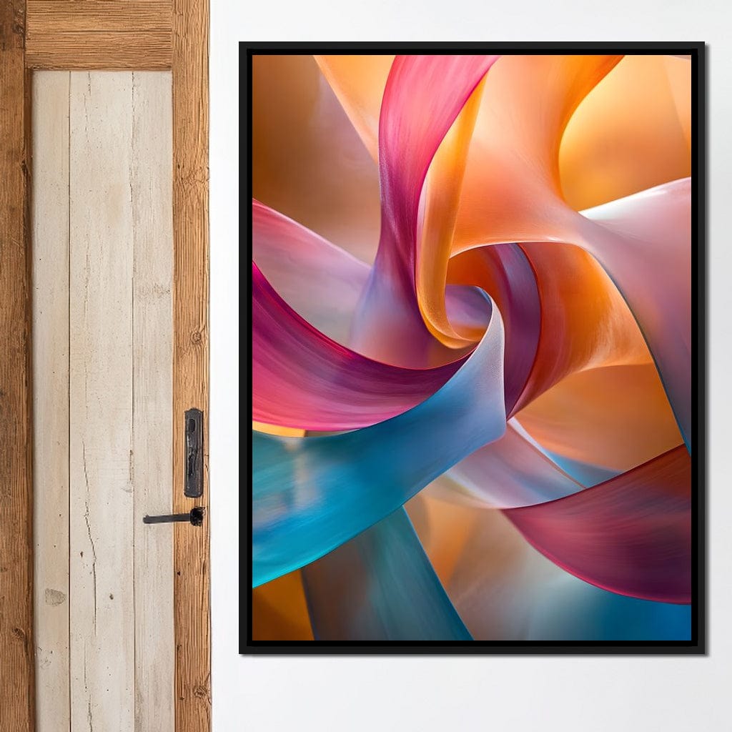 Vibrant Curves of Elegance Canvas Wall Art