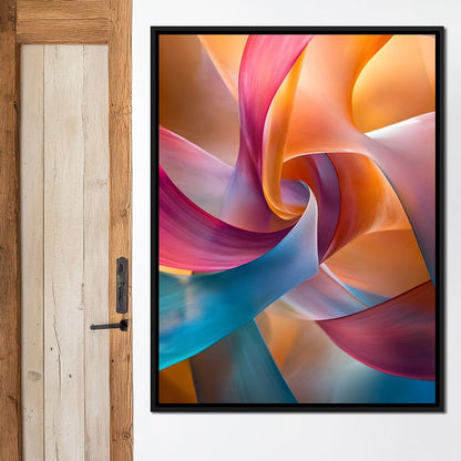 Vibrant Curves of Elegance Canvas Wall Art