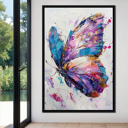 Kaleidoscope Butterfly Bliss Canvas Wall Art