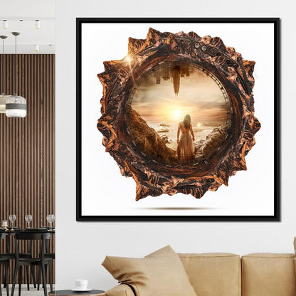 Surreal Time Canvas Wall Art