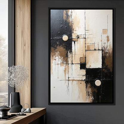 Fading Coordinates Canvas Wall Art