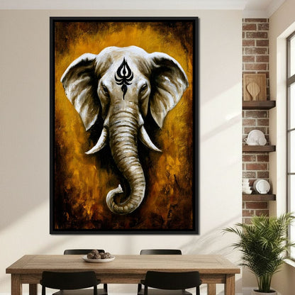 Sacred Wisdom Of The Tusker Canvas Wall Art