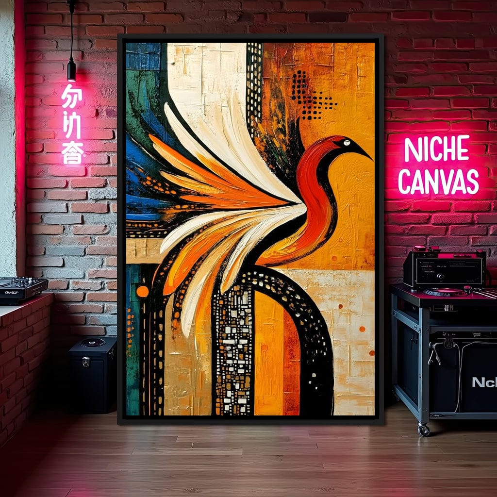 Vivid Phoenix Harmony Flight Canvas Wall Art