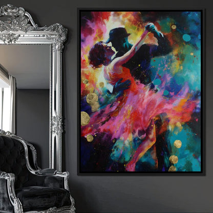 Midnight Tango Color Storm Canvas Wall Art