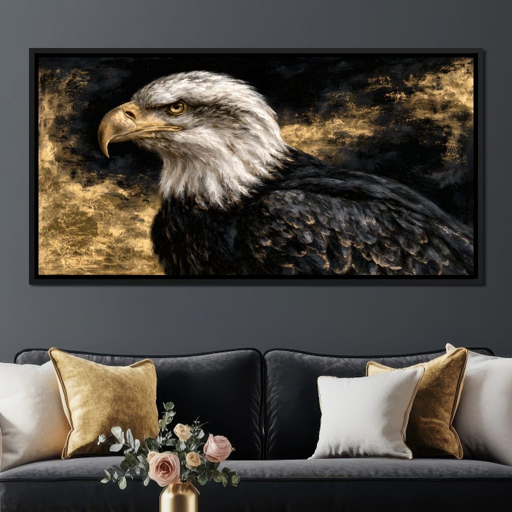 Sovereign Spirit Of The Golden Skies Canvas Wall Art
