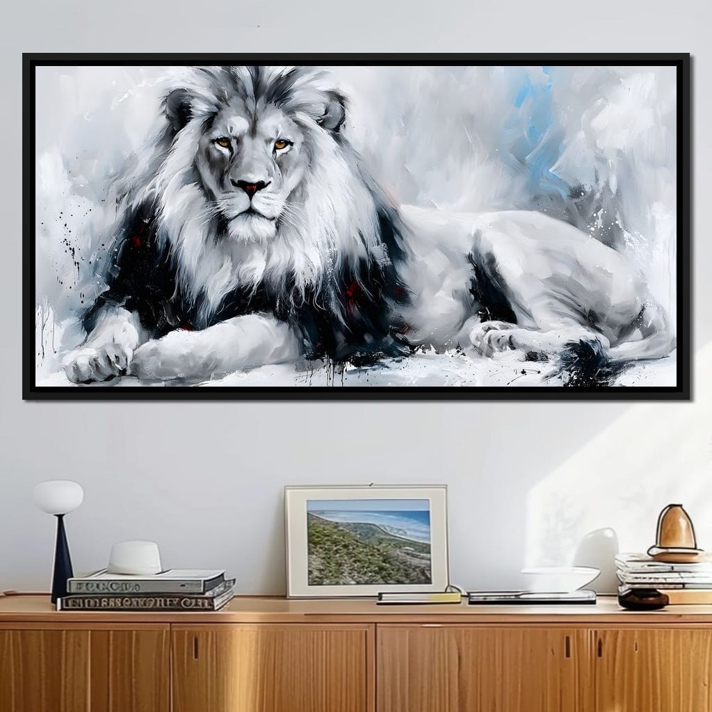 Monarch of the Frozen Plains Canvas Wall Art