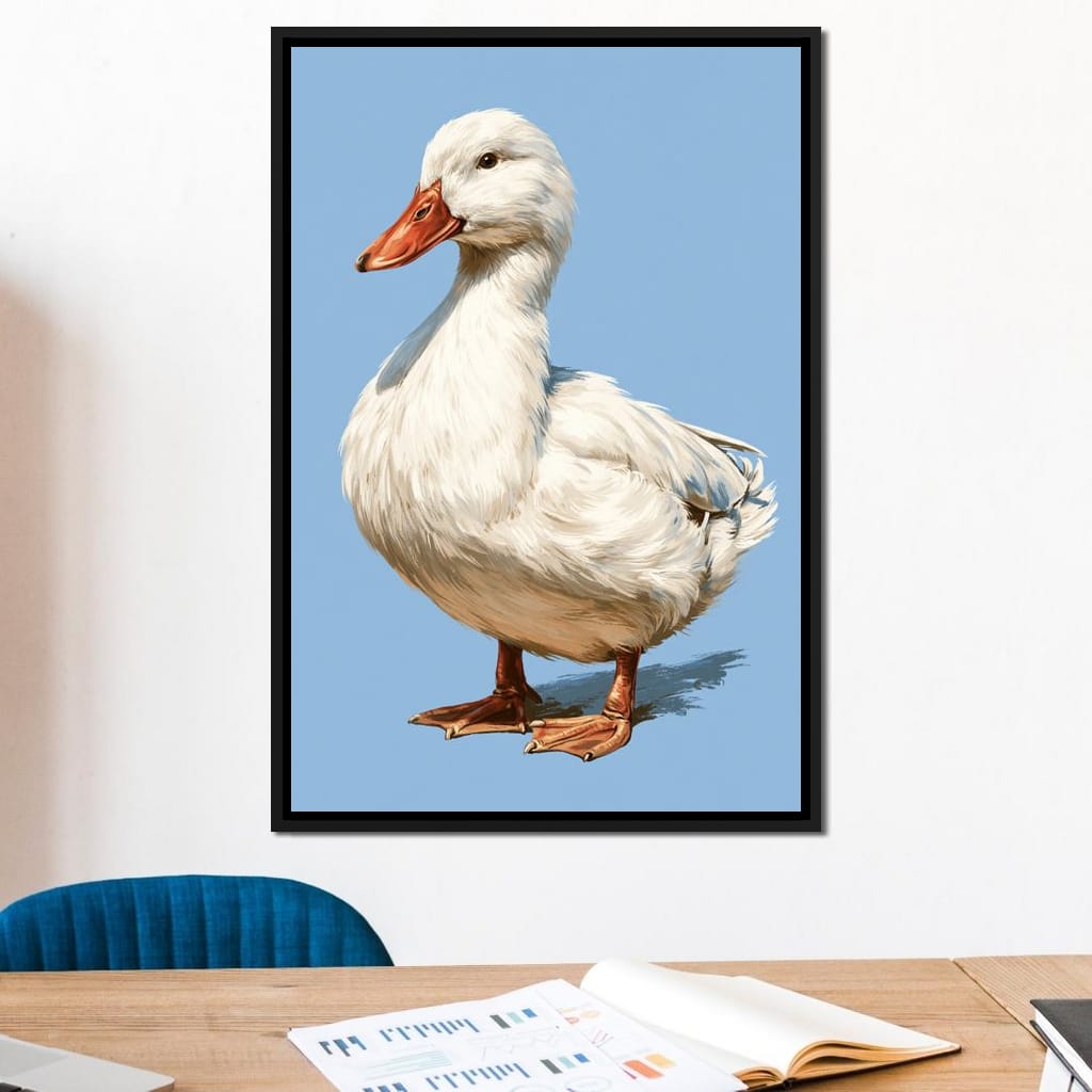 Noble Duck Standing Tall Canvas Wall Art