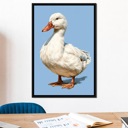 Noble Duck Standing Tall Canvas Wall Art