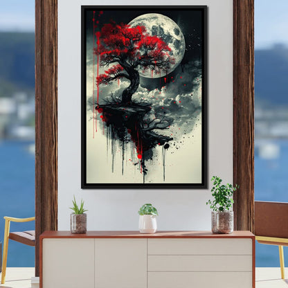 Lunar Blossom Drifts Canvas Wall Art