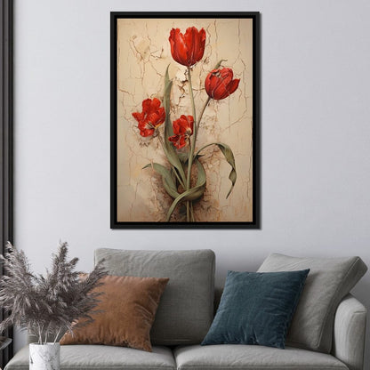 Tulips Resilience Dance Canvas Wall Art