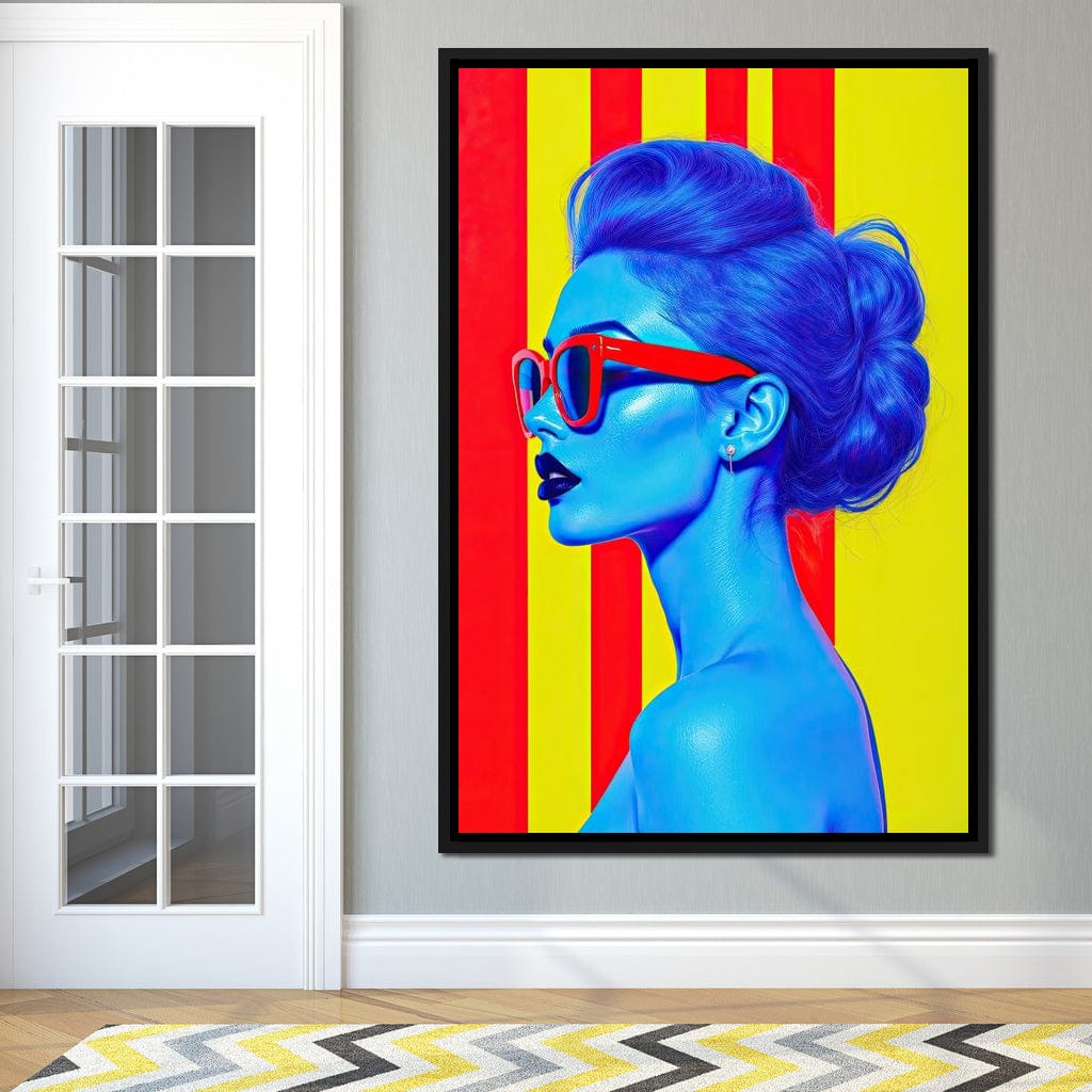 Ultrablue Diva Canvas Wall Art