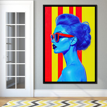 Ultrablue Diva Canvas Wall Art