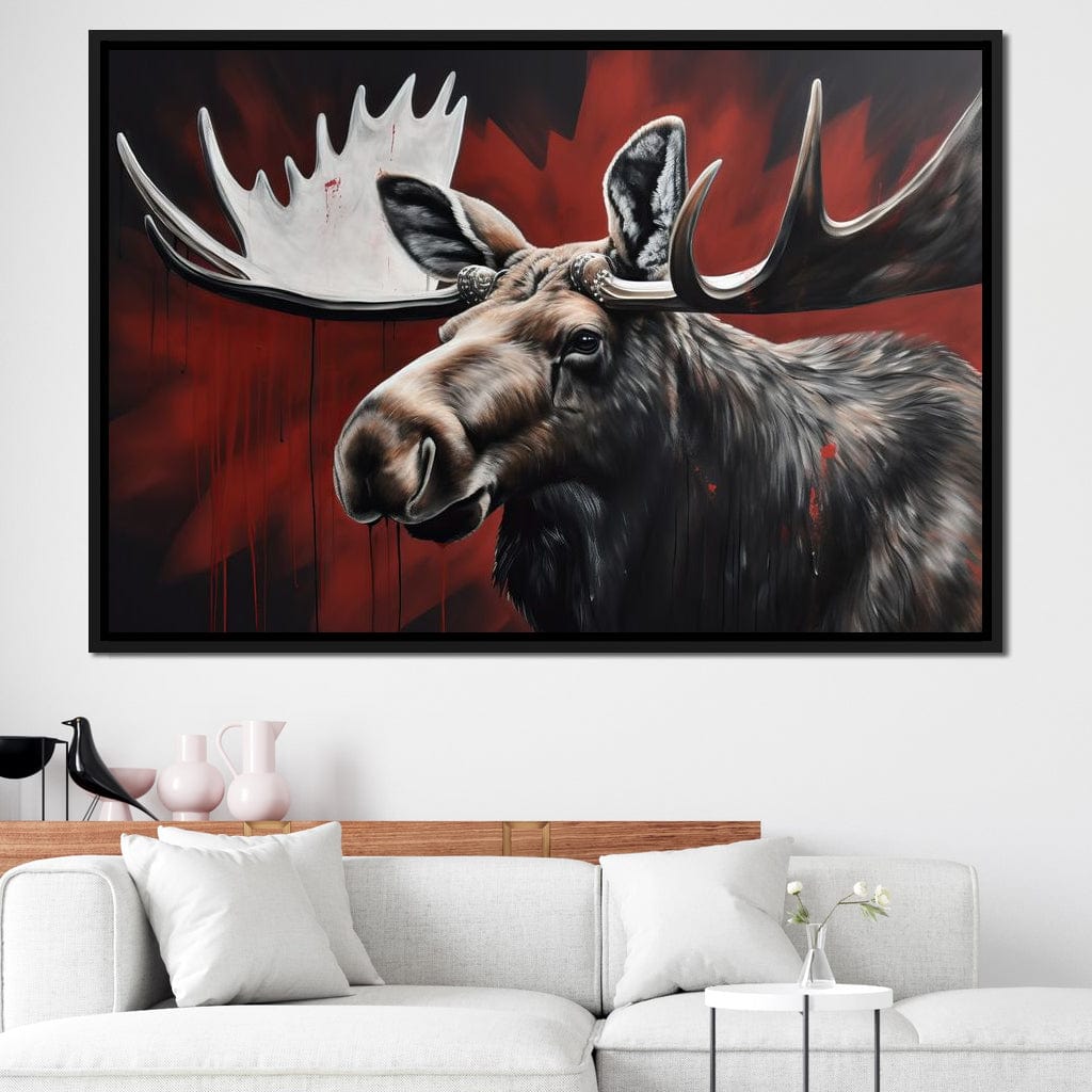 Canadian Moose Canvas Wall Art