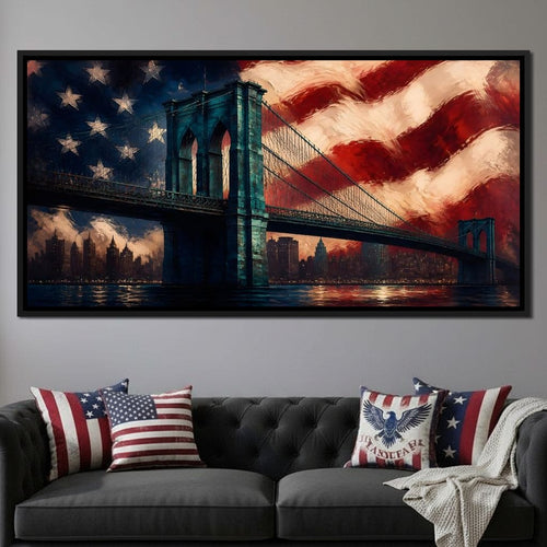 Patriotic Steel Span Canvas Wall Art