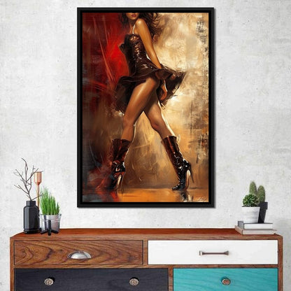 Alluring Strides Canvas Wall Art