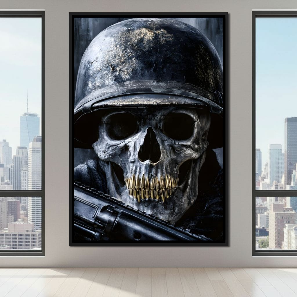 Final Soldier Resting Place Canvas Wall Art