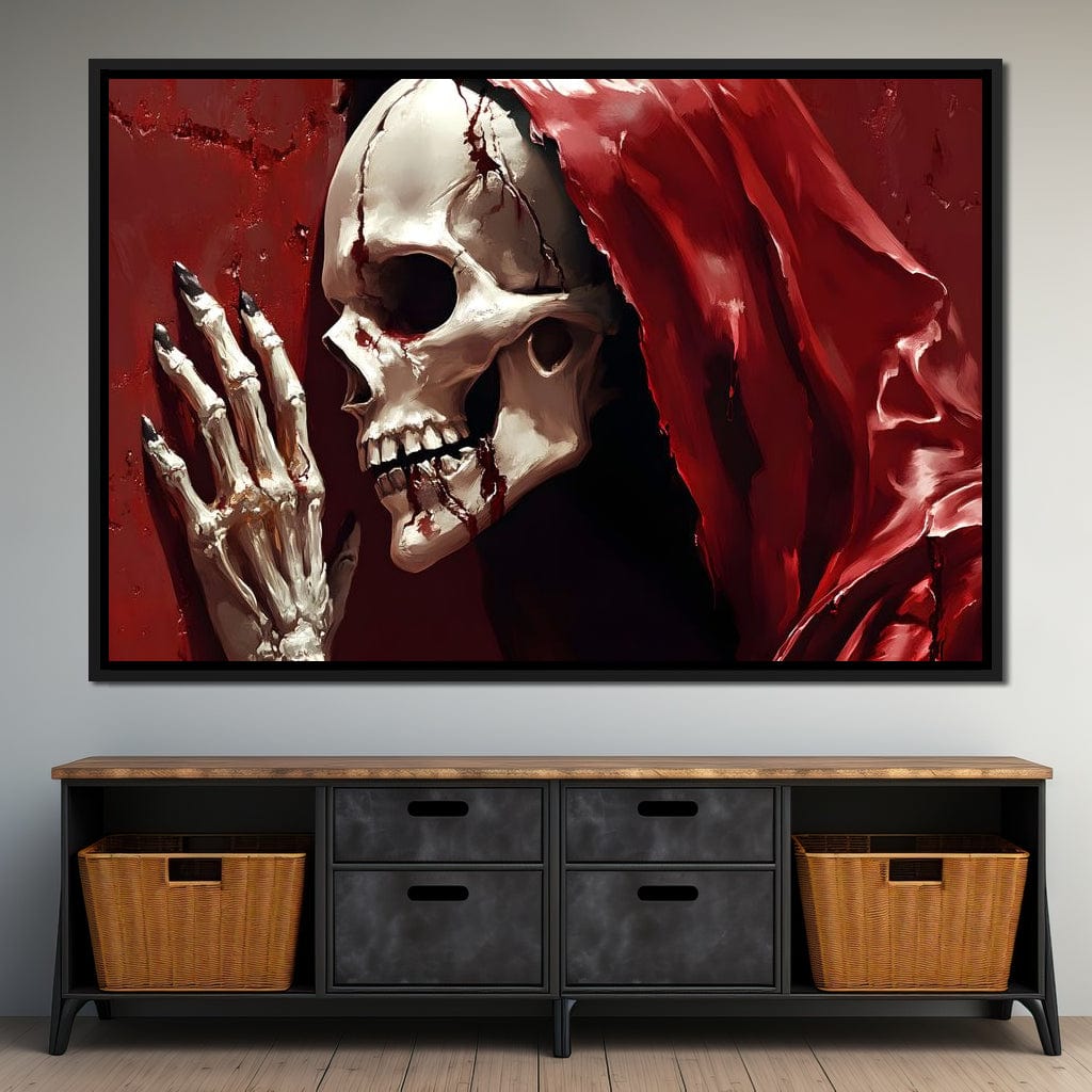 Skeletons Shroud of Silence Canvas Wall Art