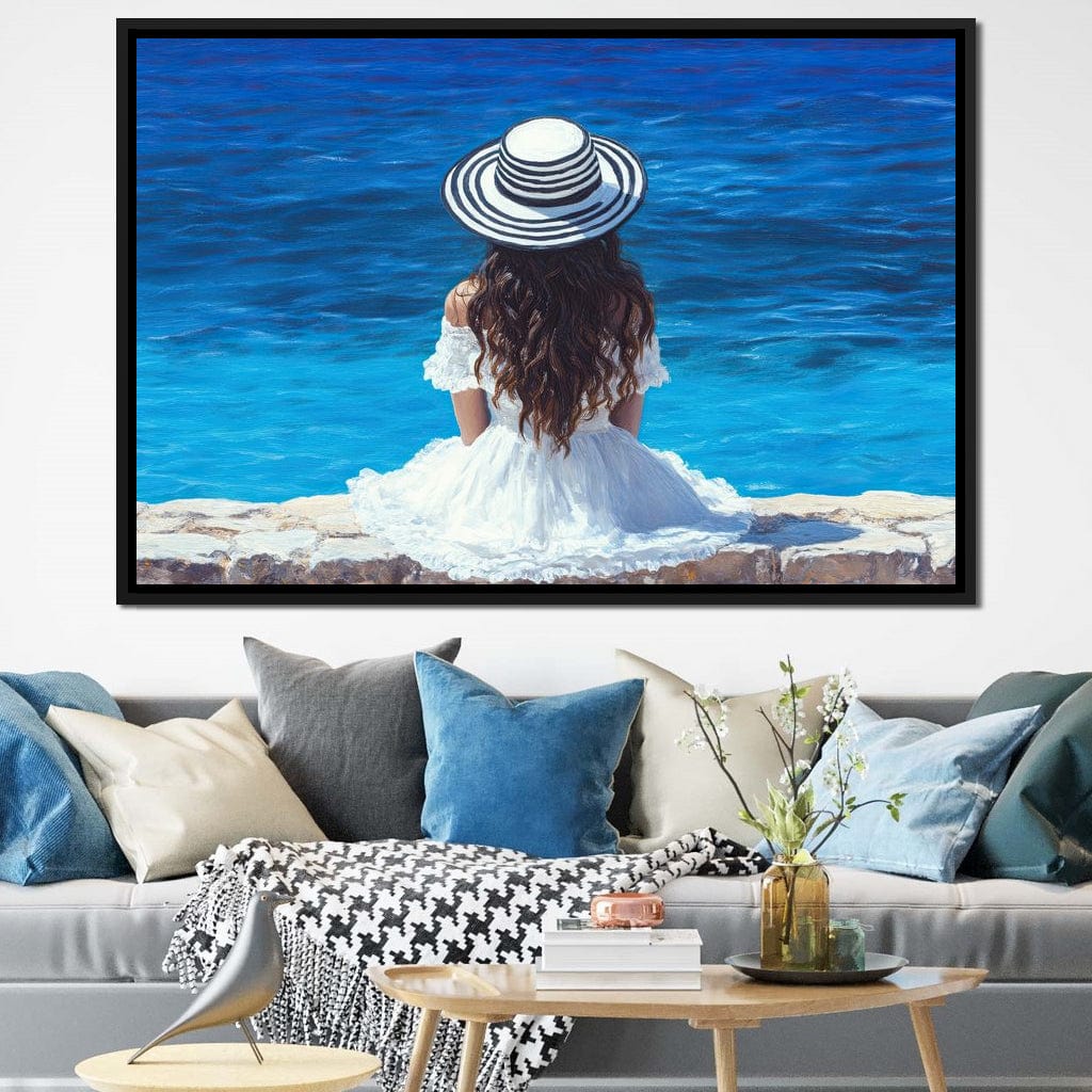 Seaside Solitude Dreams Canvas Wall Art