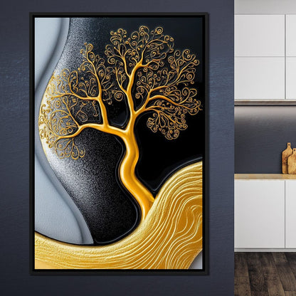 The Gilded Roots Canvas Wall Art