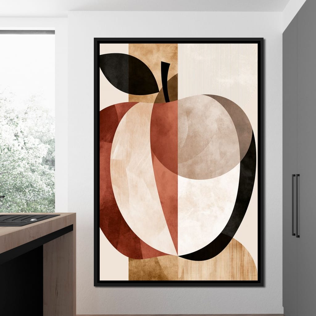 Geometric Study of Harvest Fruit Canvas Wall Art