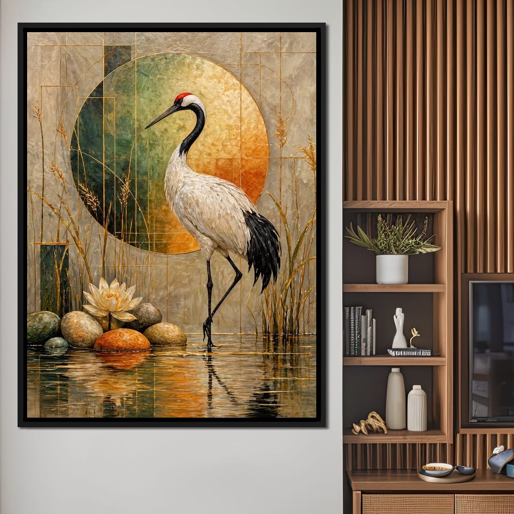 Harmony in Feather and Form Canvas Wall Art