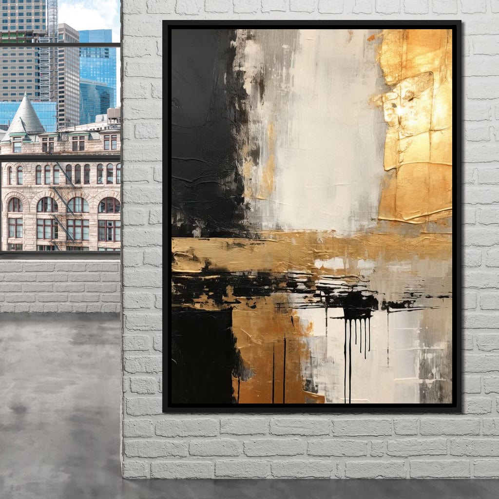 Gold Amber Shades Canvas Wall Art