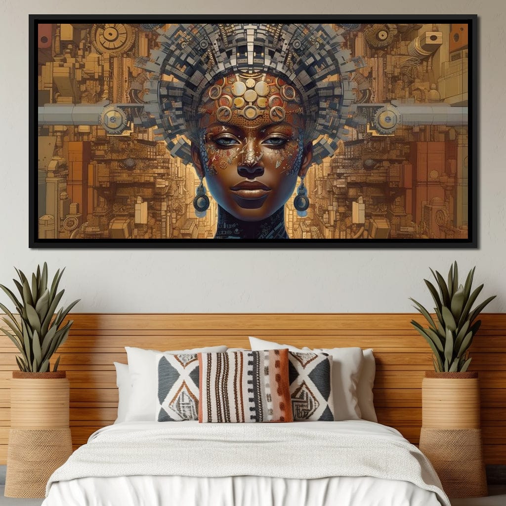African Portrait Jama Canvas Wall Art