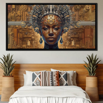 African Portrait Jama Canvas Wall Art