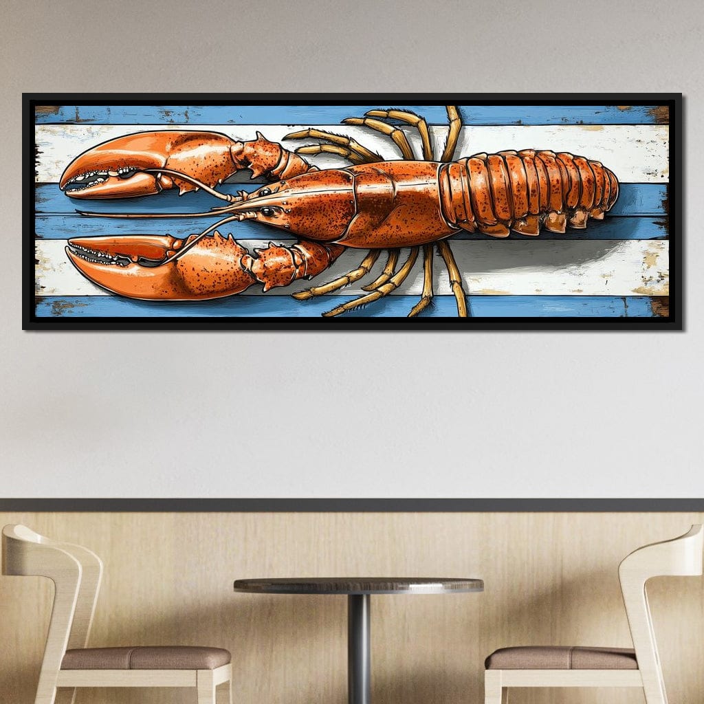 Oceanic Lobster Delight Canvas Wall Art